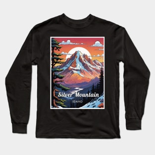 Silver Mountain ski idaho usa Long Sleeve T-Shirt